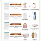 12Pcs of Vaccum Storage Bag with Manual Pump