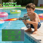 Plastic Electric Powerful Mini Water Gun Toy with Light for Kids