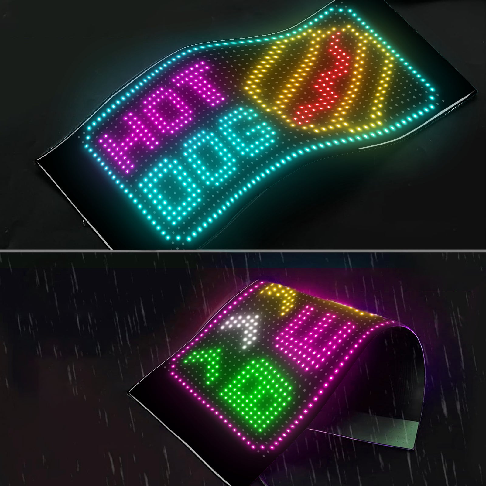 App-Controlled LED Display for Cars – Custom Text, Patterns & Animated Scrolling Message Board
