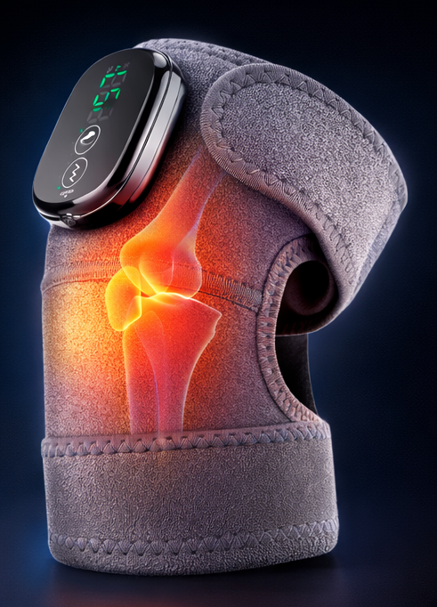 3-in-1 Wireless Heating & Vibration Knee Massager for Joint Pain Relief