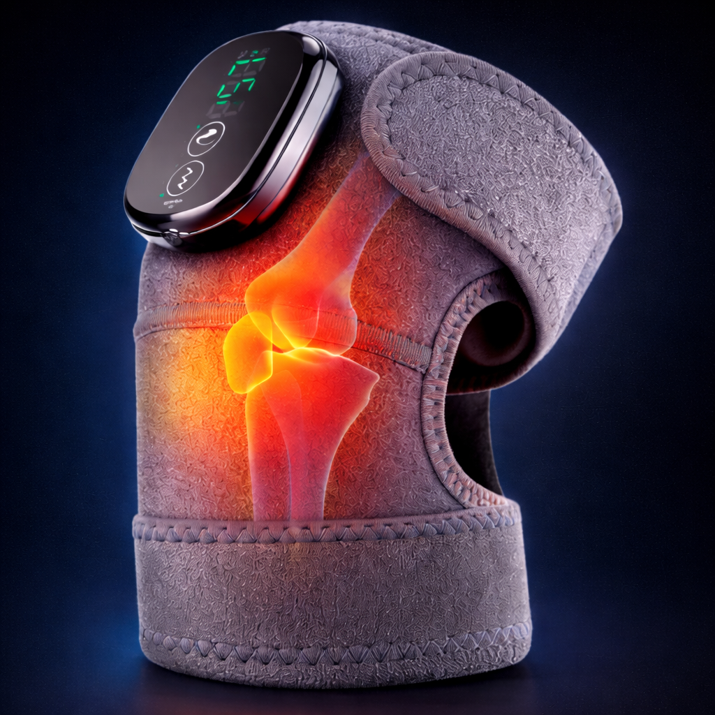 3-in-1 Wireless Heating & Vibration Knee Massager for Joint Pain Relief