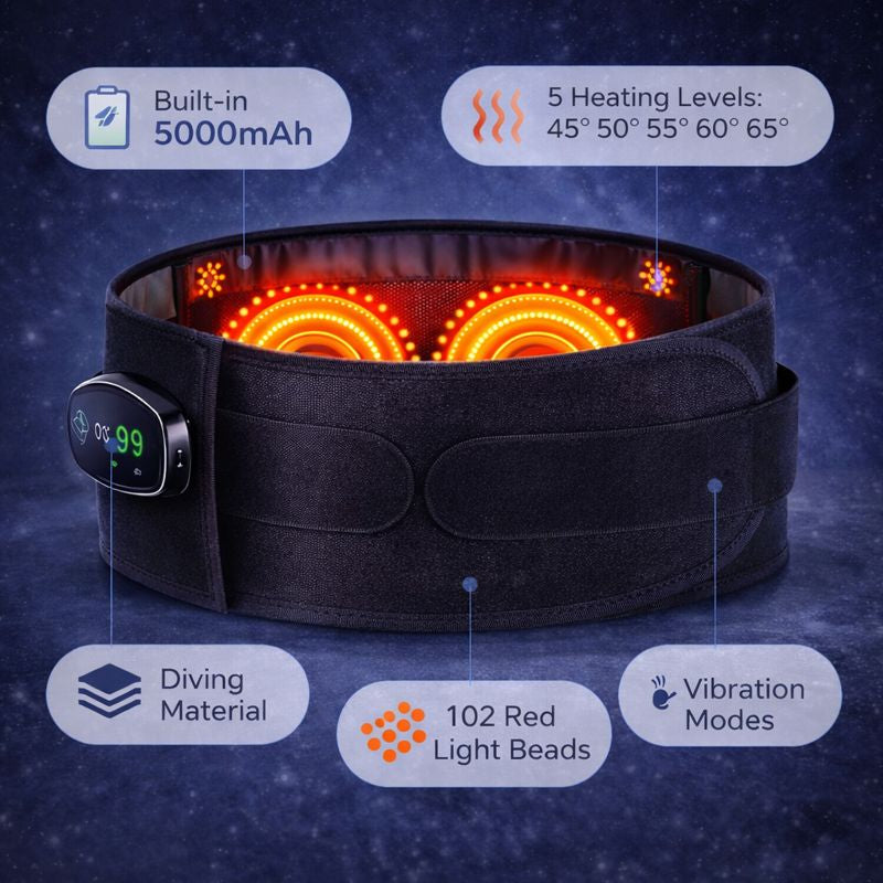 Therapy for Body with Heating Vibration for Lumbar & Back