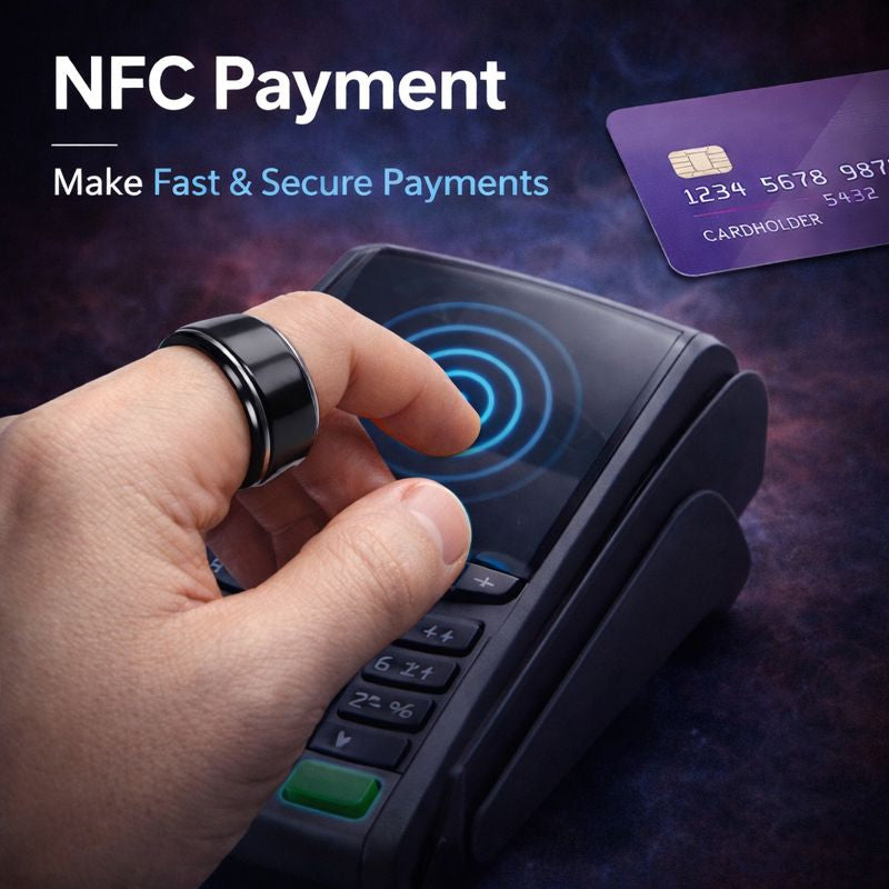 Health Monitor Smart Ring – Sports + Sleep Tracking (NFC)