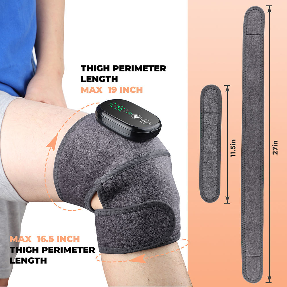 3-in-1 Wireless Heating & Vibration Knee Massager for Joint Pain Relief
